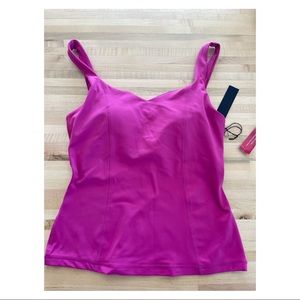 Full length tank top with built in bra